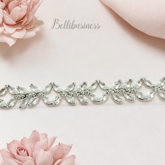 Kendra Scott Rosalie Silver Tennis Bracelet in White CZ - Picture 6 of 7